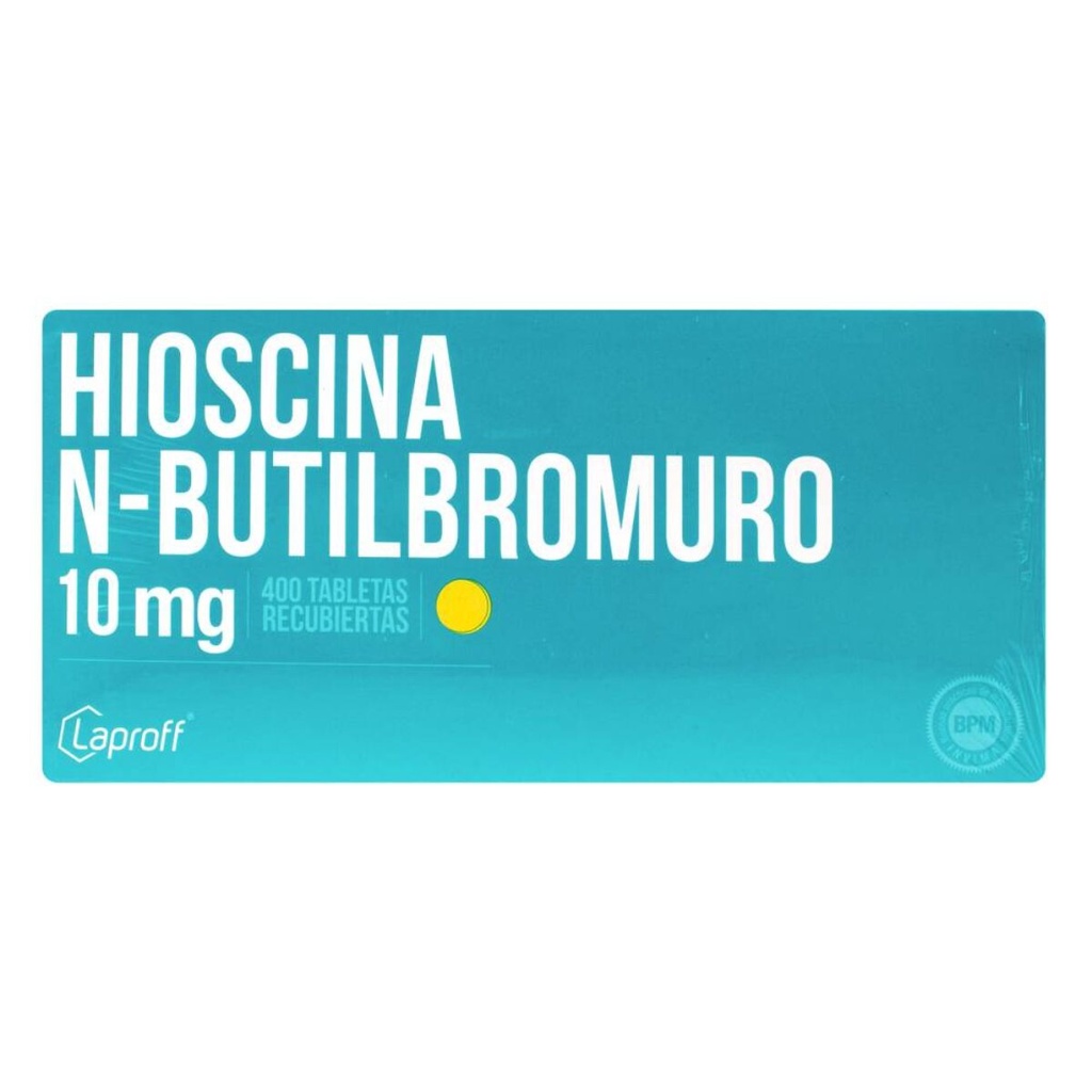 HIOSCINA N-BUTILBROMURO TAB 10 MG - LAPROFF