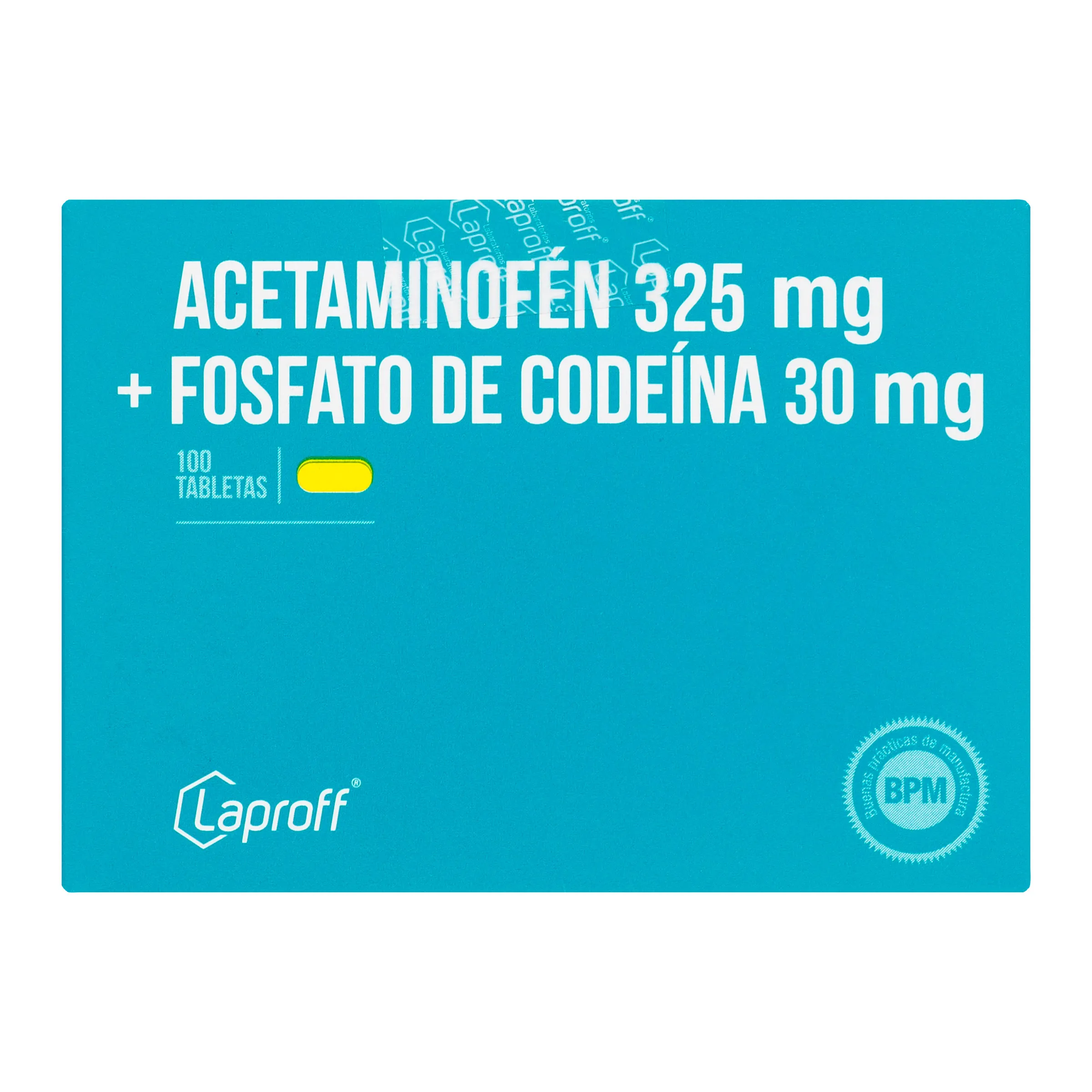 ACETAMINOFEN 325MG + FOSFATO DE CODEINA 30MG - LAPROFF