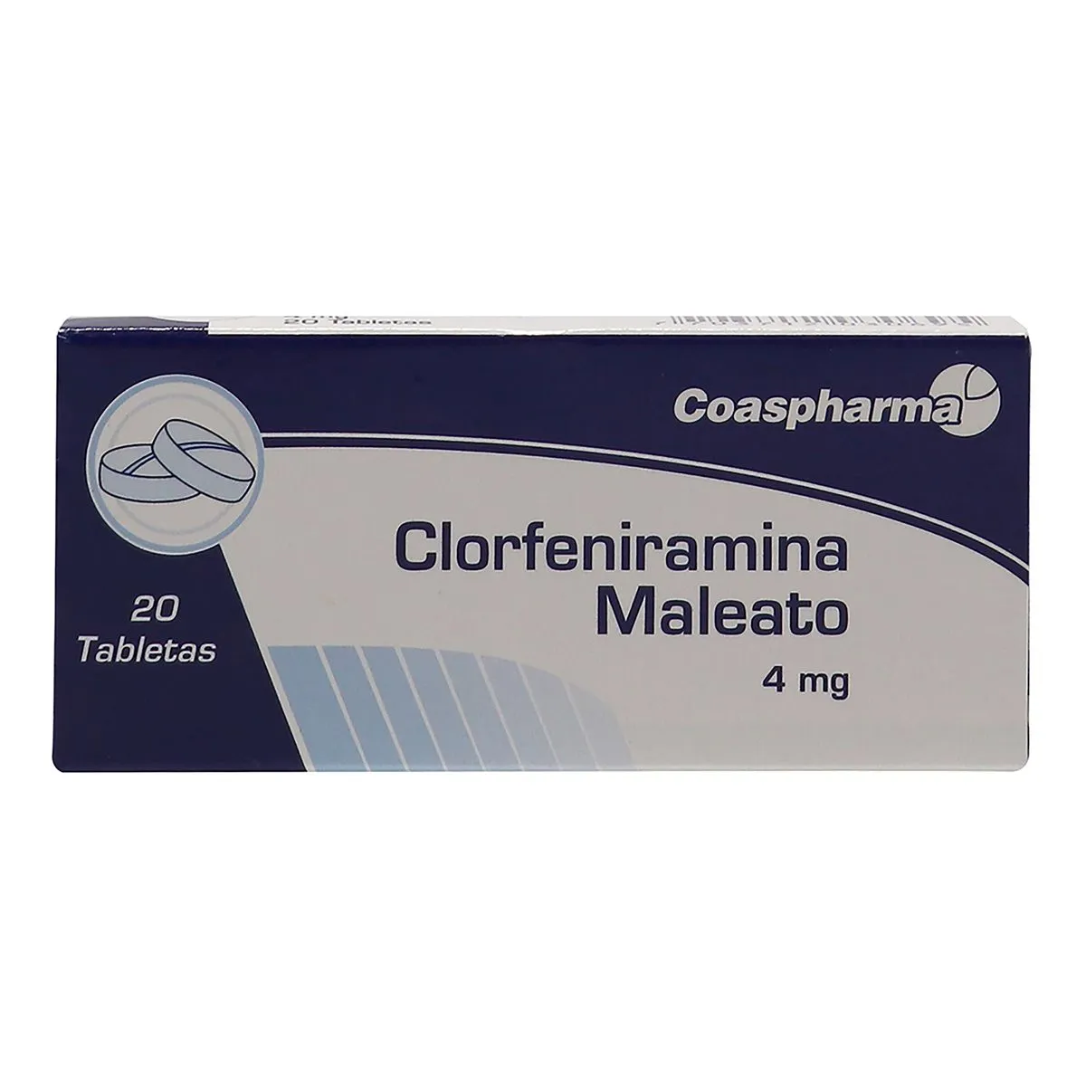CLORFENIRAMINA MALEATO TAB 4 MG - COASPHARMA