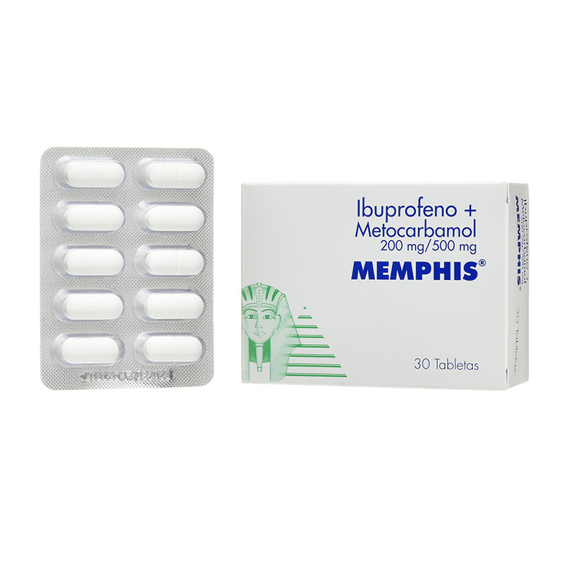 IBUPROFENO+METOCARBAMOL TAB 200 MG / 500 MG X 30 UNI