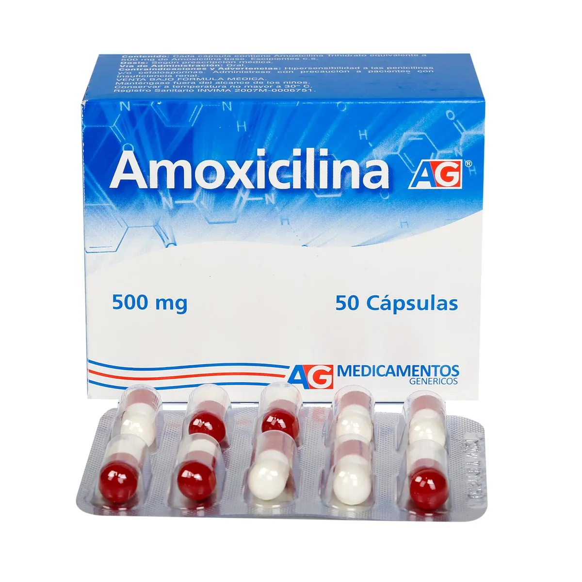 AMOXICILINA 500 MG CAP - AG