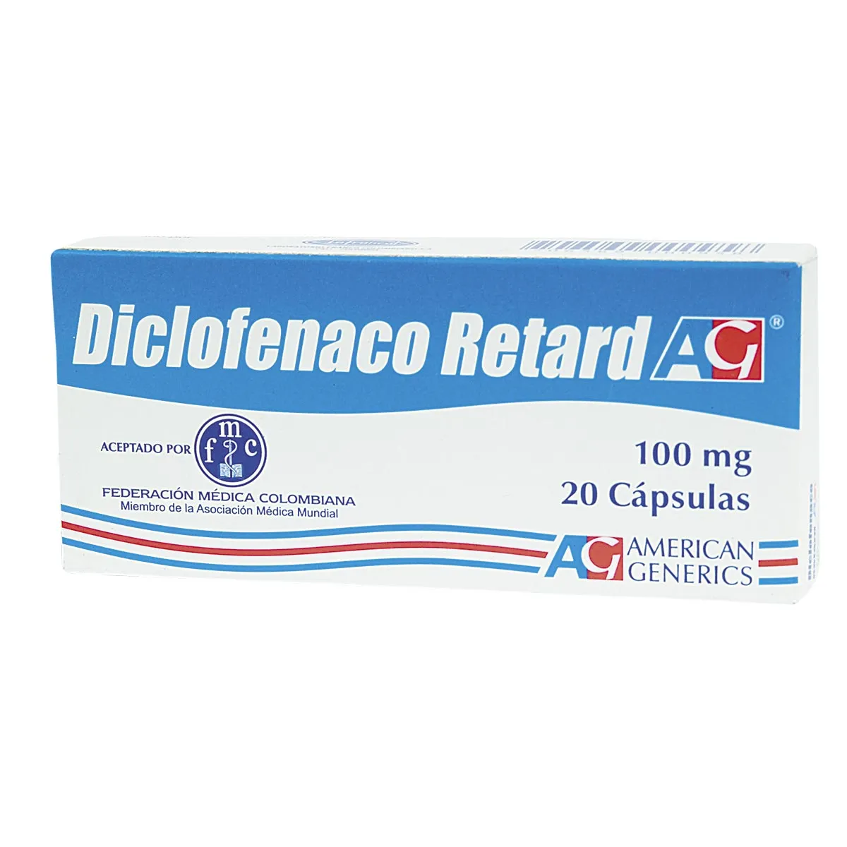 DICLOFENACO RETARD AG CAPSULA 100 MG X 20 UNI