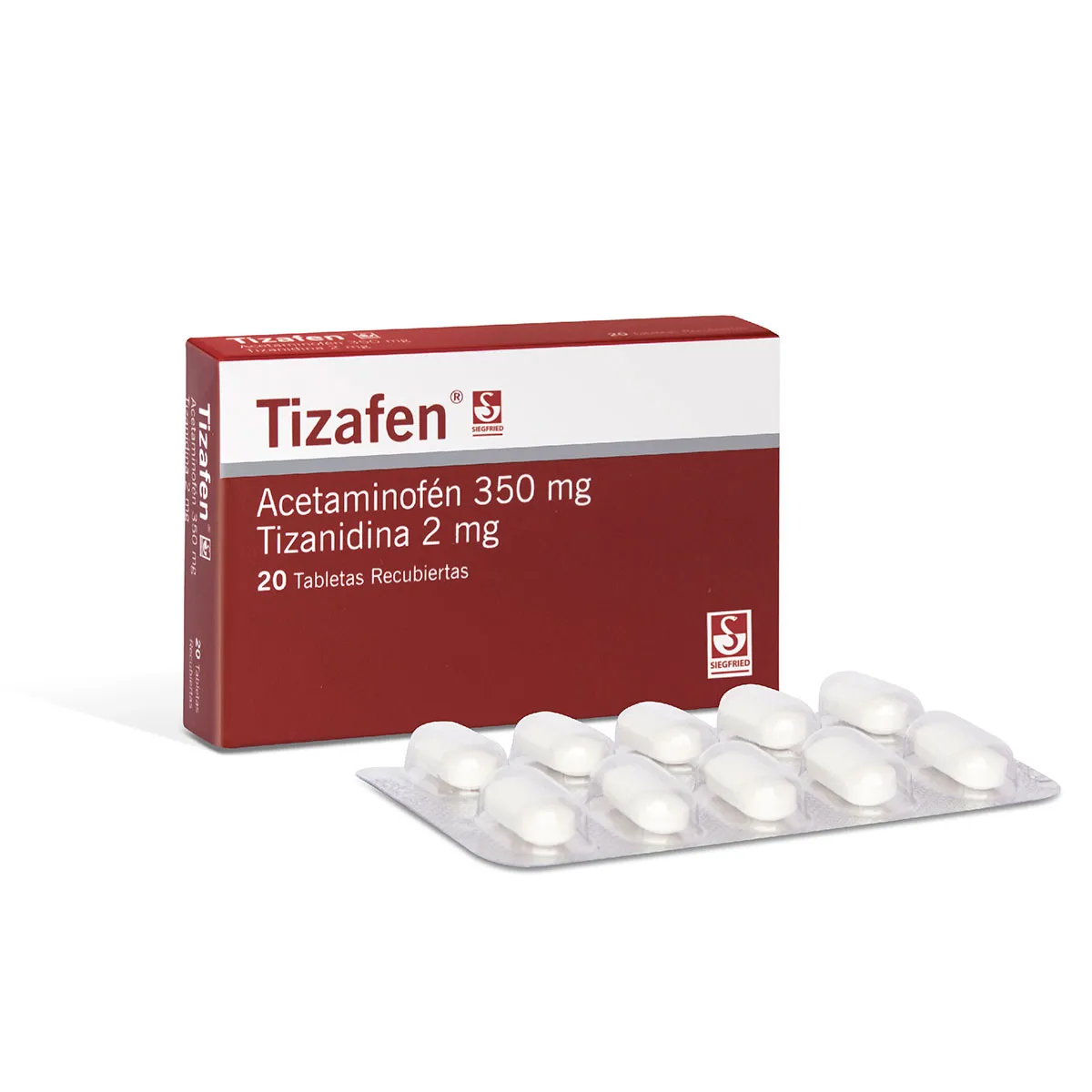 TIZAFEN 350/2 MG TABLETA