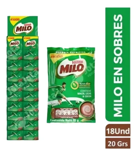 MILO SOBRE X 20 GR
