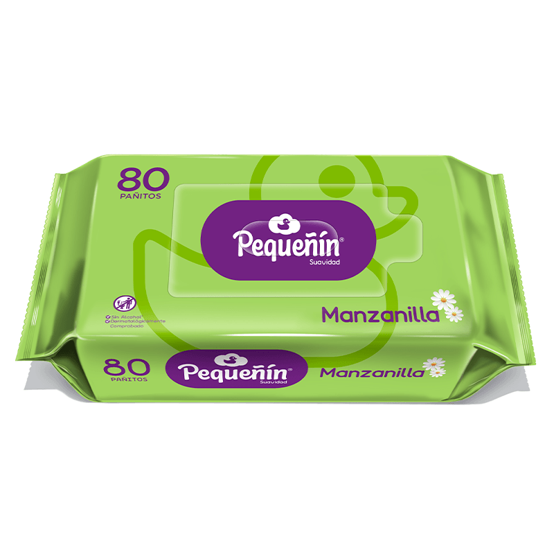 PAÑITOS HUMEDOS PEQUENIN MANZANILLA 80 UND