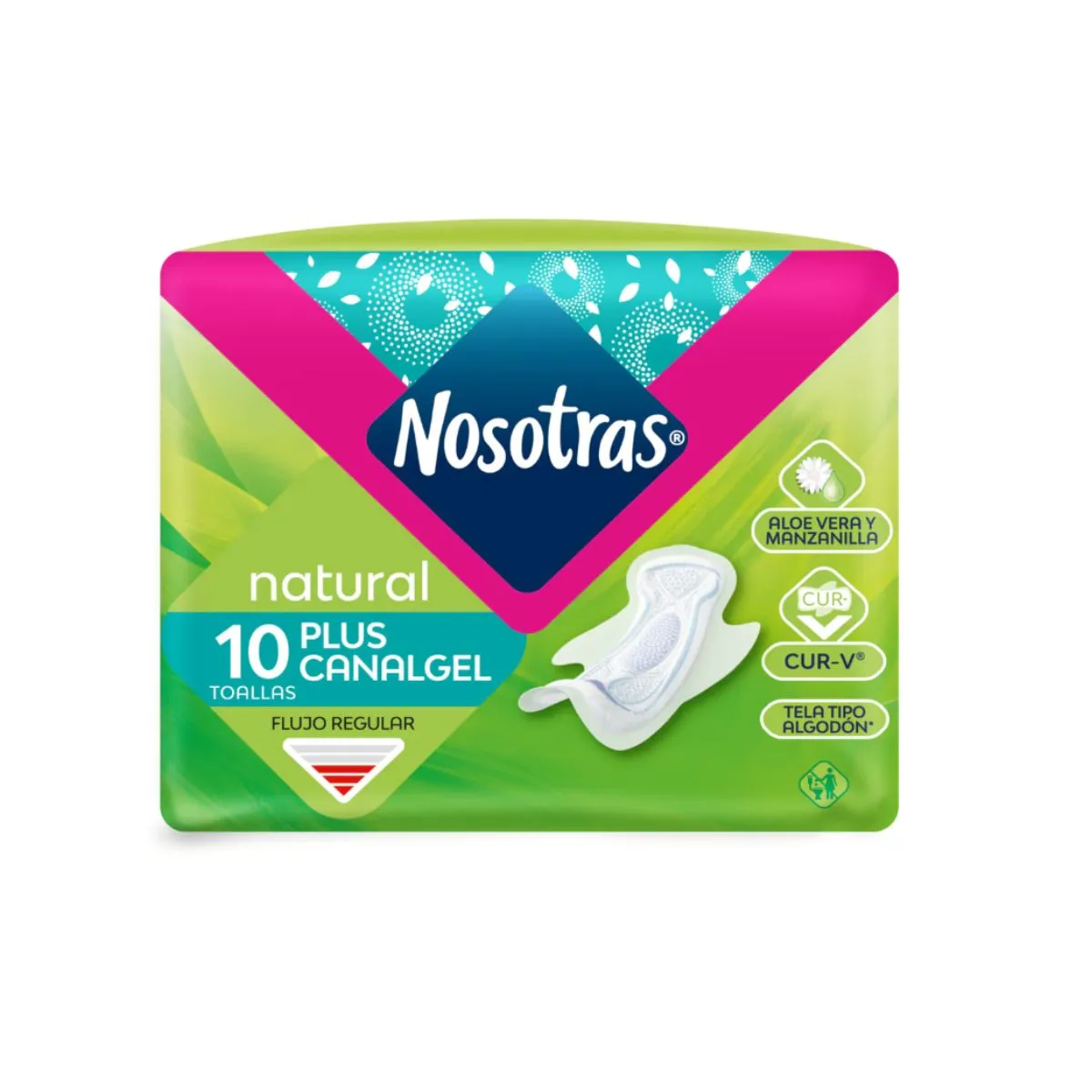 TOA.NOSOTRAS NAT.PLUS CANALGEL 10 UDS