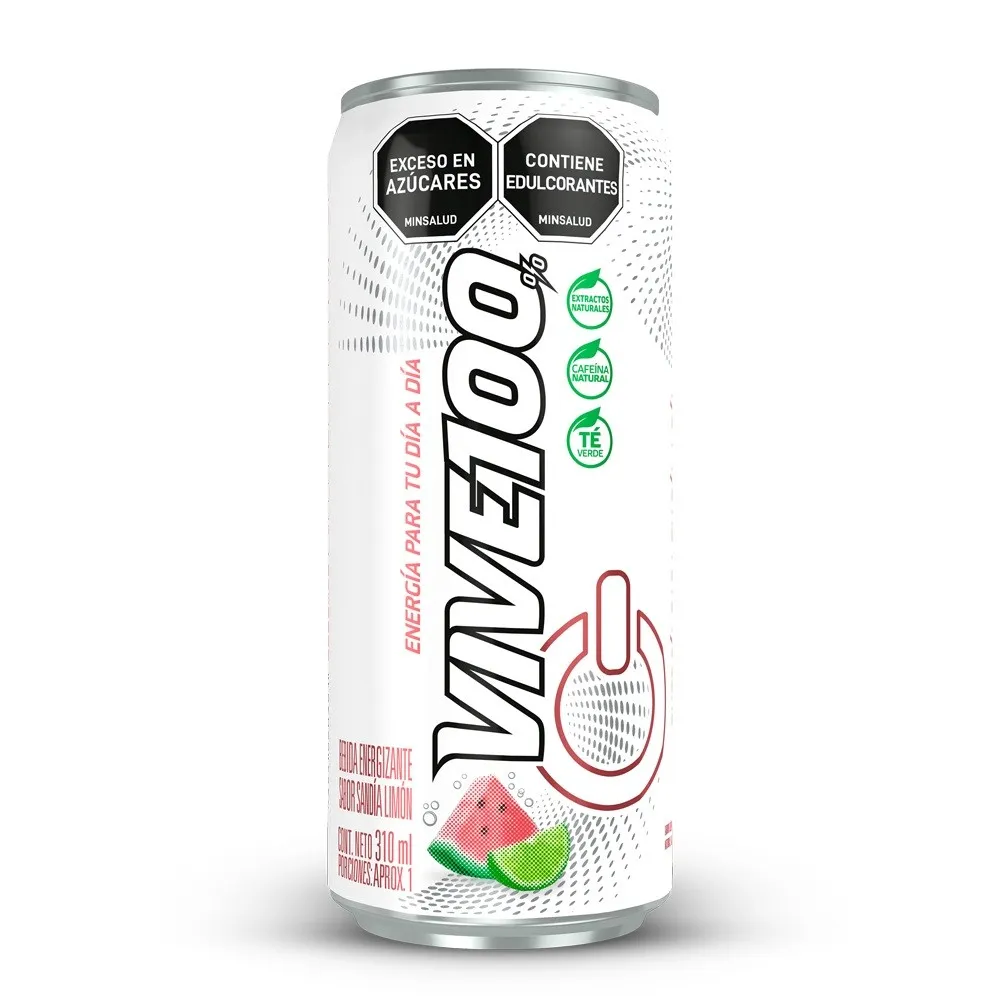 VIVE 100 SANDIA LIMON 310 ML