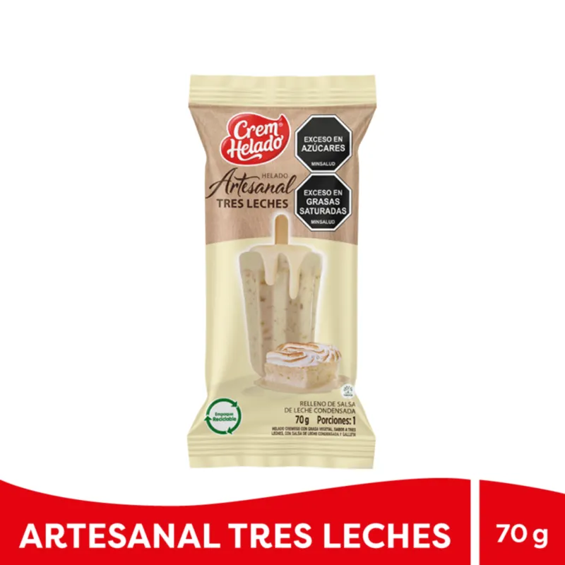 HELADO ARTESANAL TRES LECHES X 70GR