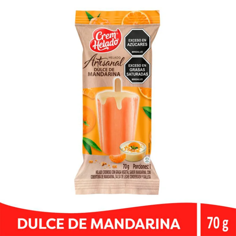 HELADO ARTESANAL DUL.MANDARINA X70GX25UN