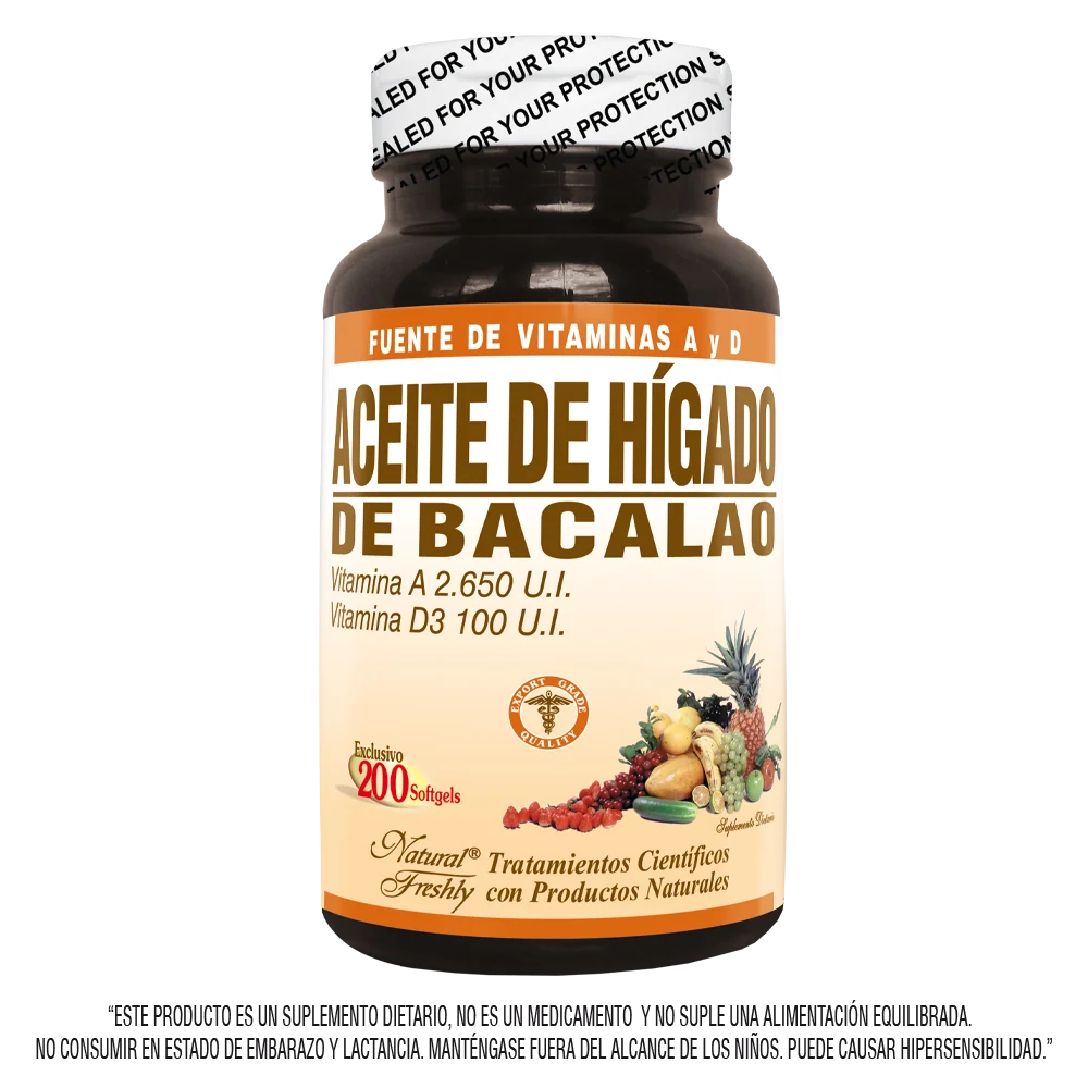 ACEITE HIGADO DE BACALAO FCO - NATURAL FRESHLY