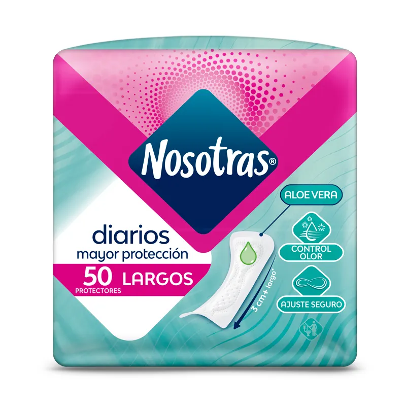 PROTEC NOSOTRAS DIARIOS LARGOS BOLSA 50 UNIDADES