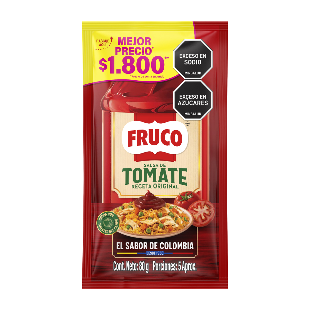 SALSA DE TOMATE FRUCO 80GR