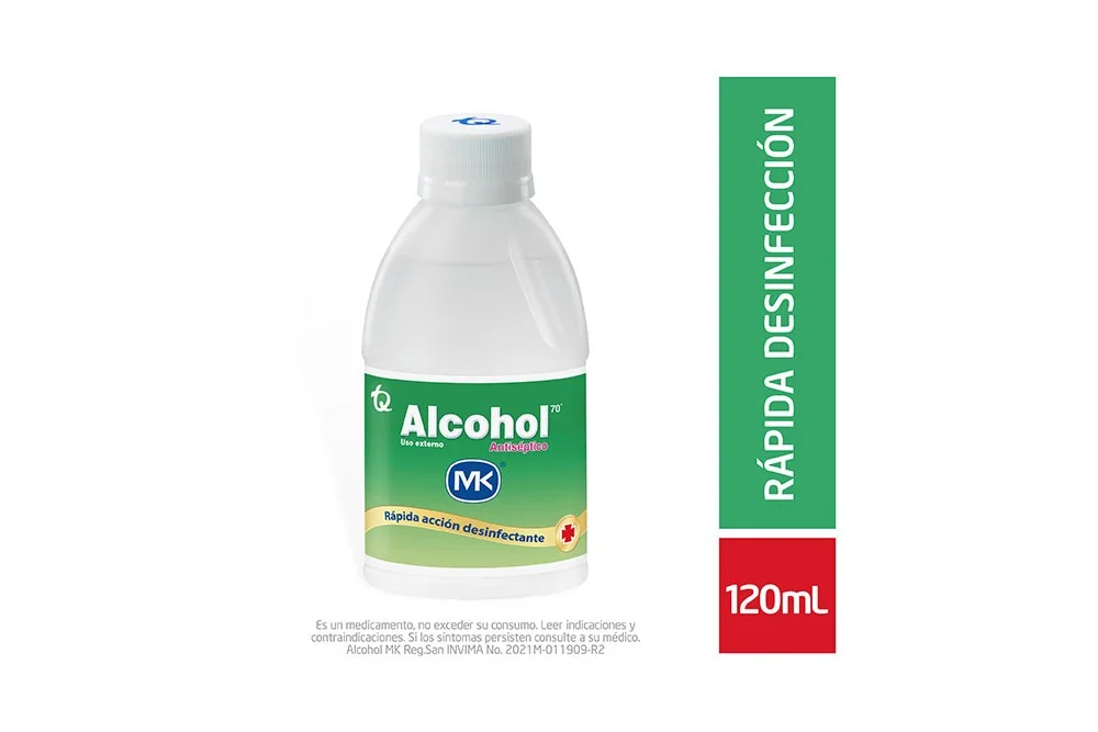 ALCOHOL ANTISEPTICO 120 ML - MK