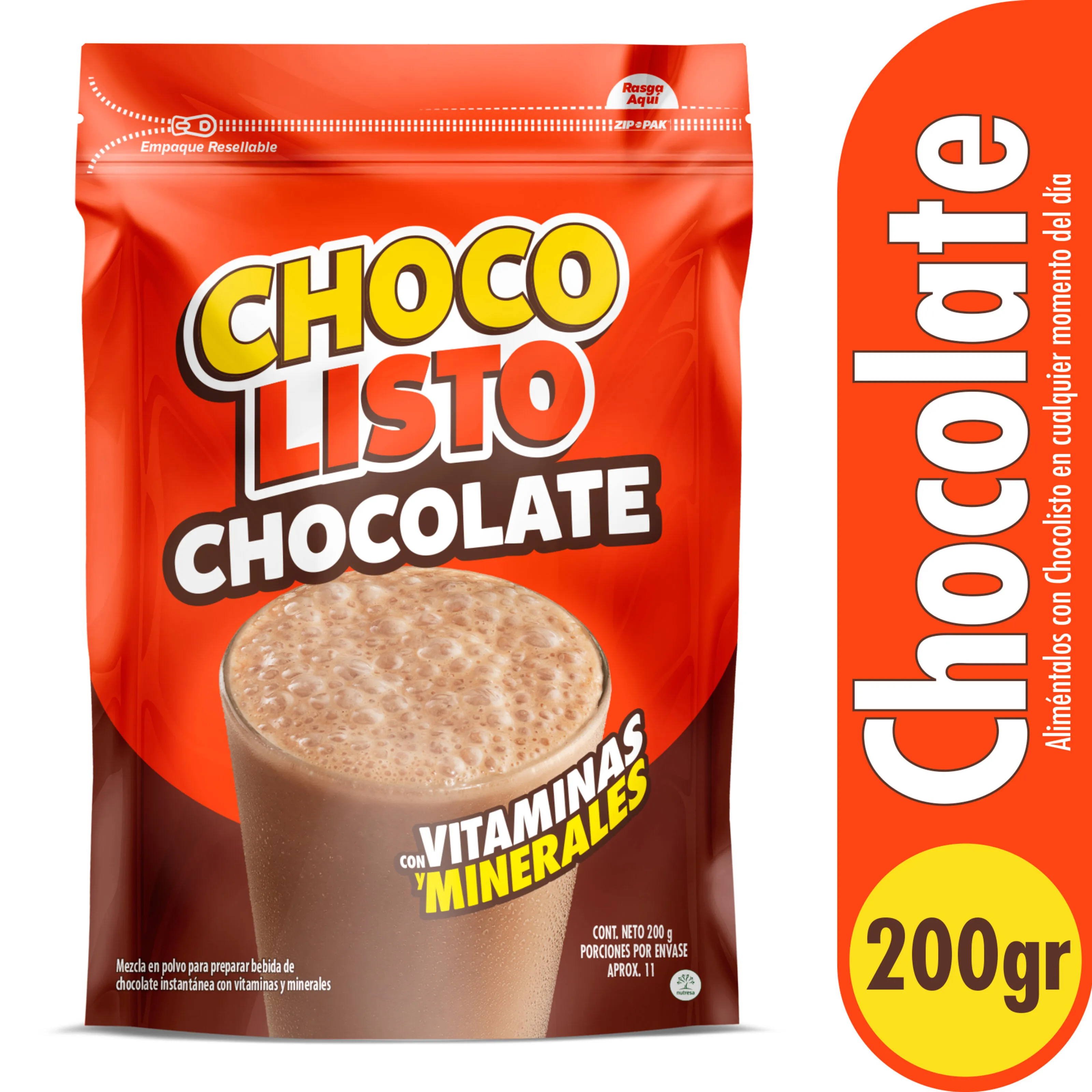 CHOCOLISTO DOY PACK BOLSA      RSIAA X 200 GR - LA RECETTA