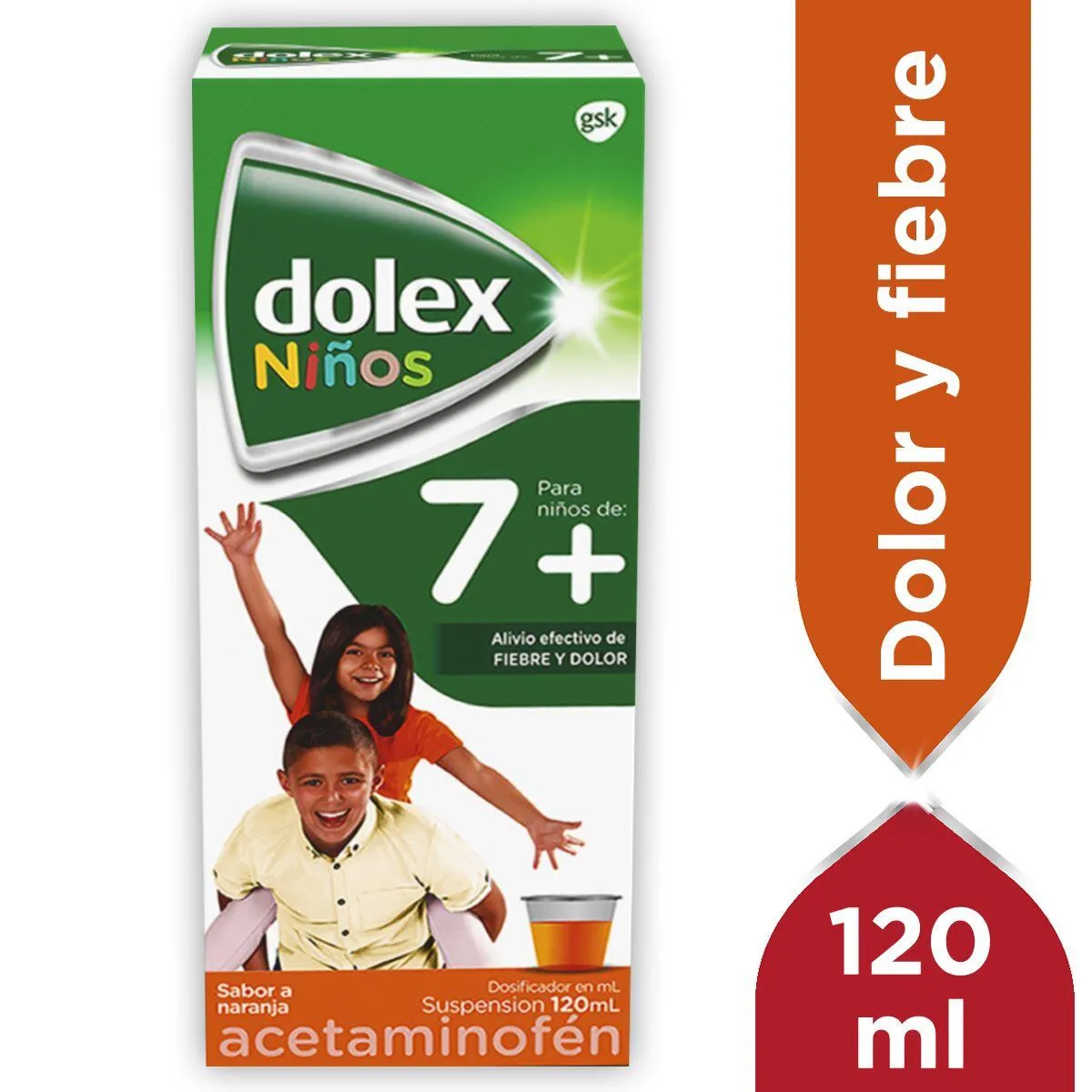 DOLEX JARABE 7+ NINOS 120 ML