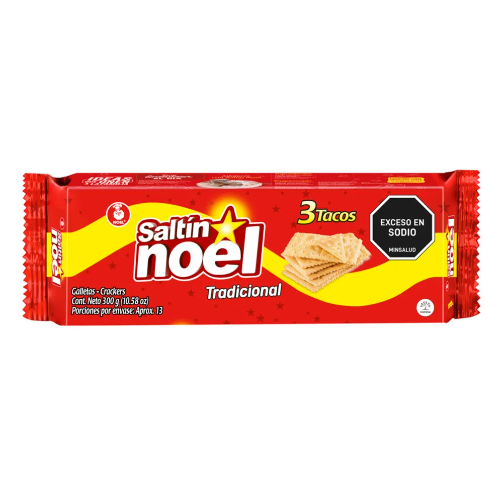 GALLETA SALTIN ROJO 3 TACOS    RSIAA X 337 GR - LA RECETTA