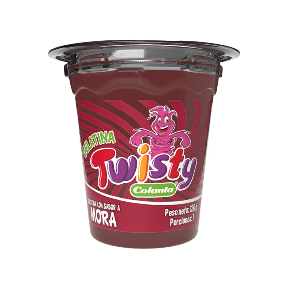 GELATINA TWISTY MORA COLANTA 120 G