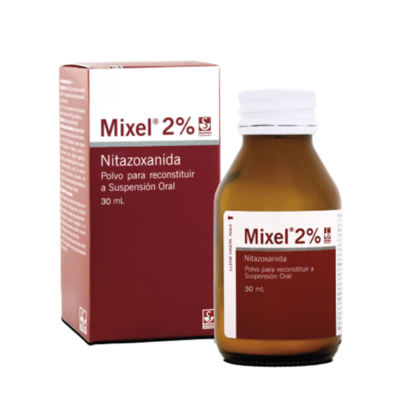 MIXEL (NITAZOXANIDA) 2% 100 MG - 5 ML X 30 ML SUSP