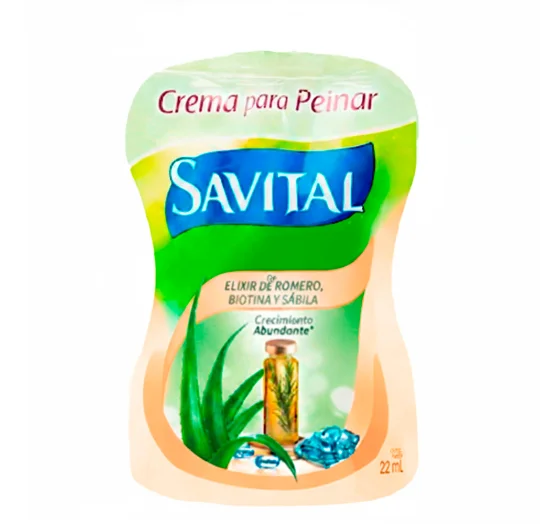 SAVITAL CREMA PARA PEINAR HIALURONICO 22 ML SOBRE