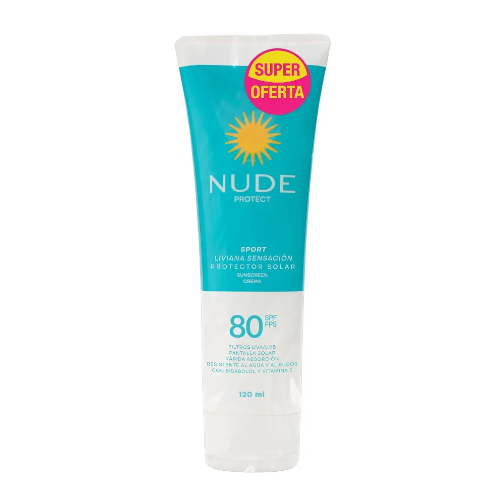 PROTECTOR SOLAR NUDE FPS 80 120ML