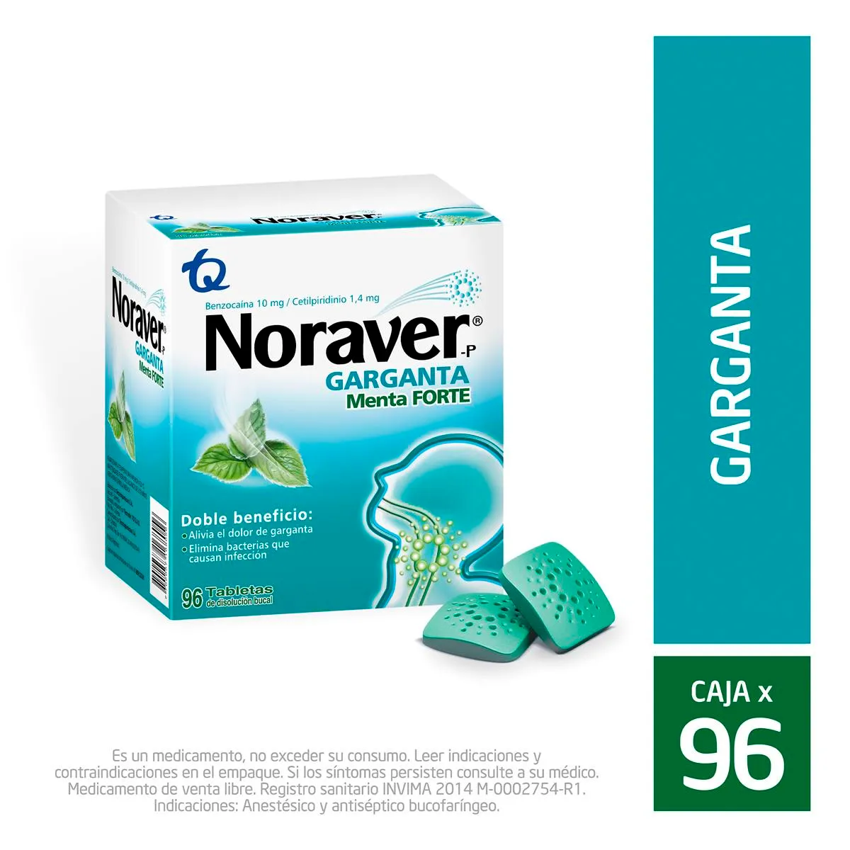 NORAVER GARGANTA MENTA FORTE TAB - MK