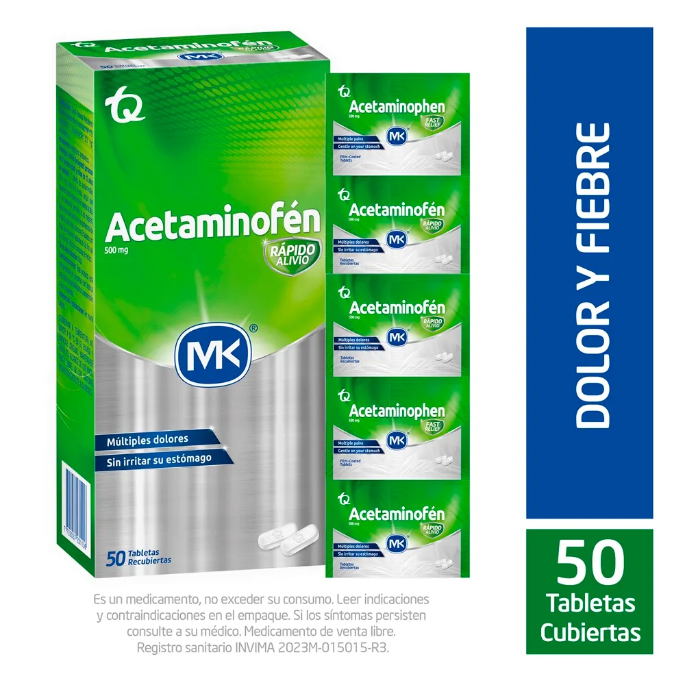 ACETAMINOFEN 500 MG - MK
