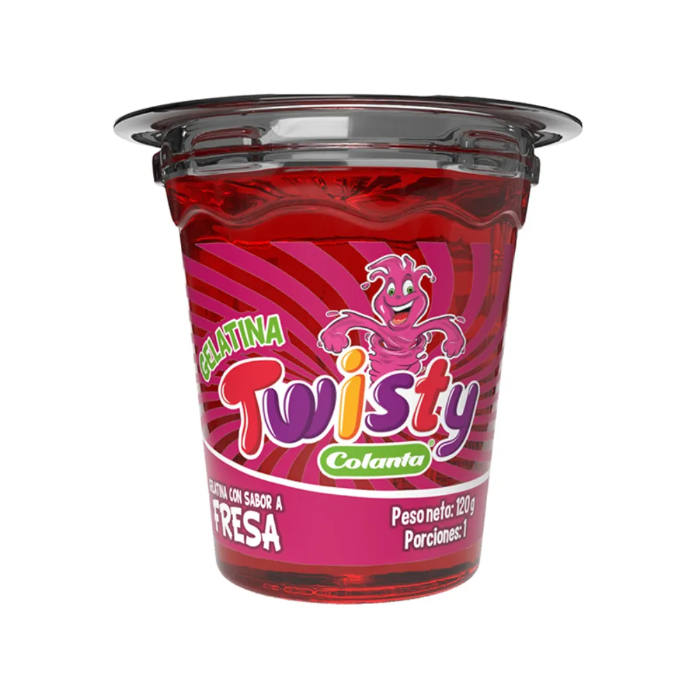 GELATINA TWISTY FRESA COLANTA 120 G