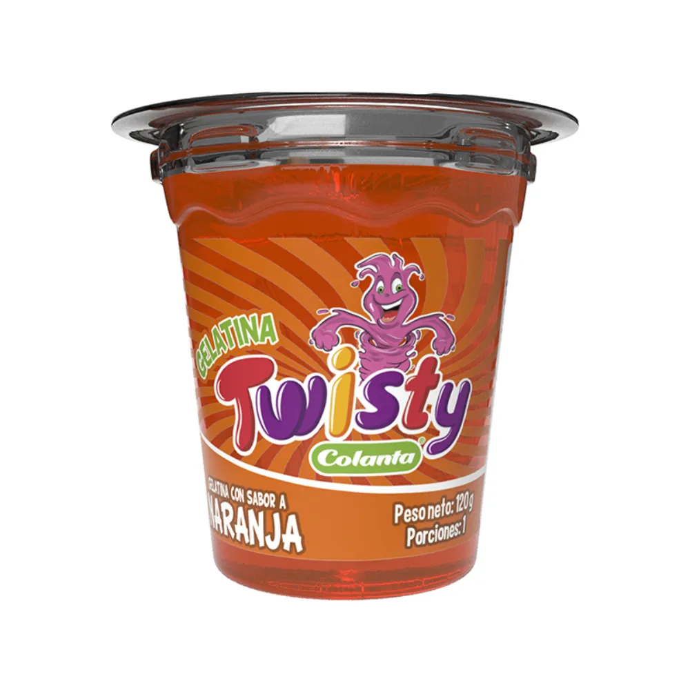 GELATINA TWISTY NARANJA COLANTA 120 G