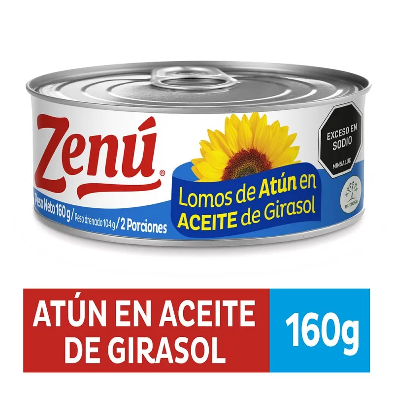 ATUN LOMO ACEITE DE GIRASOL X 160 GR