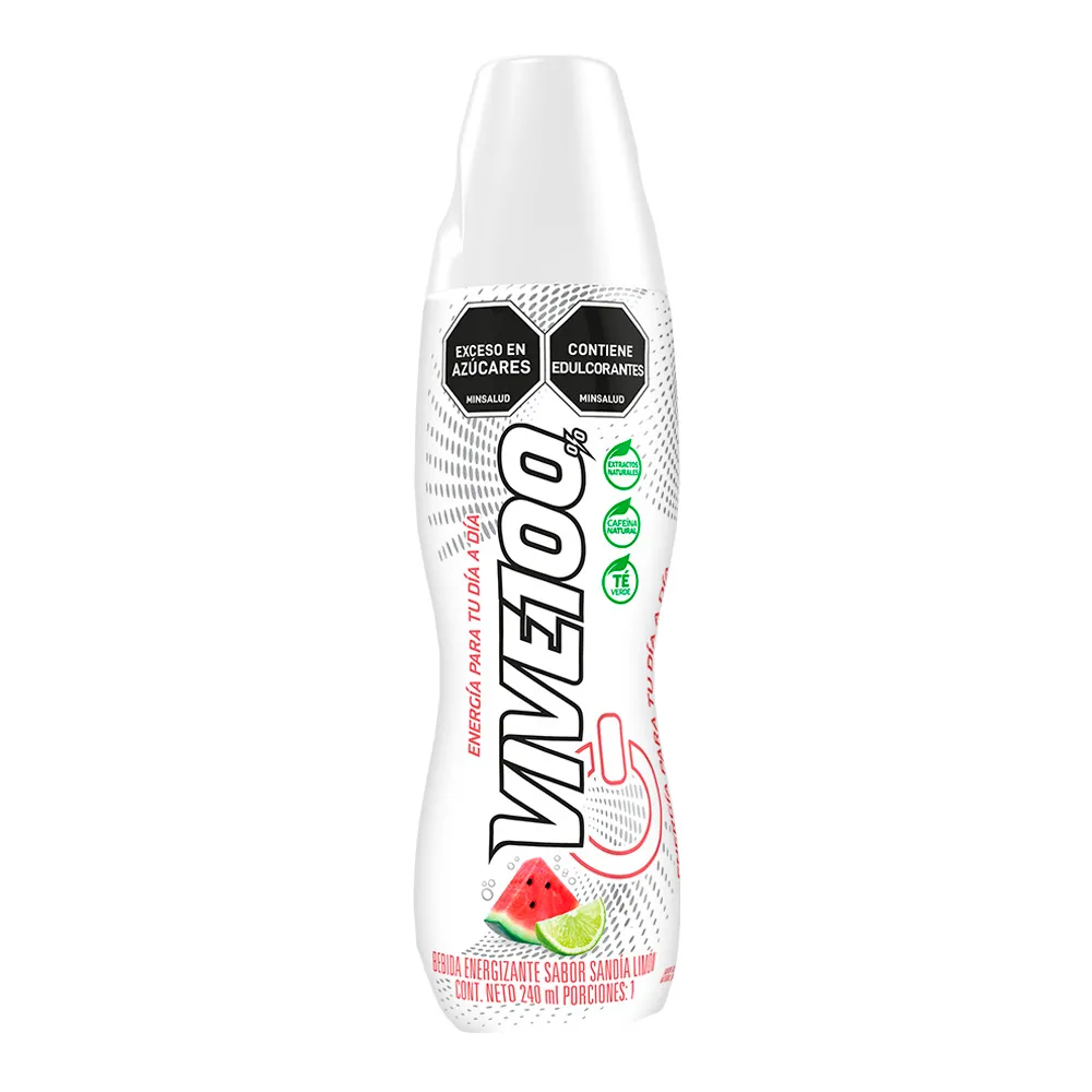 VIVE 100 SANDIA LIMON 240 ML
