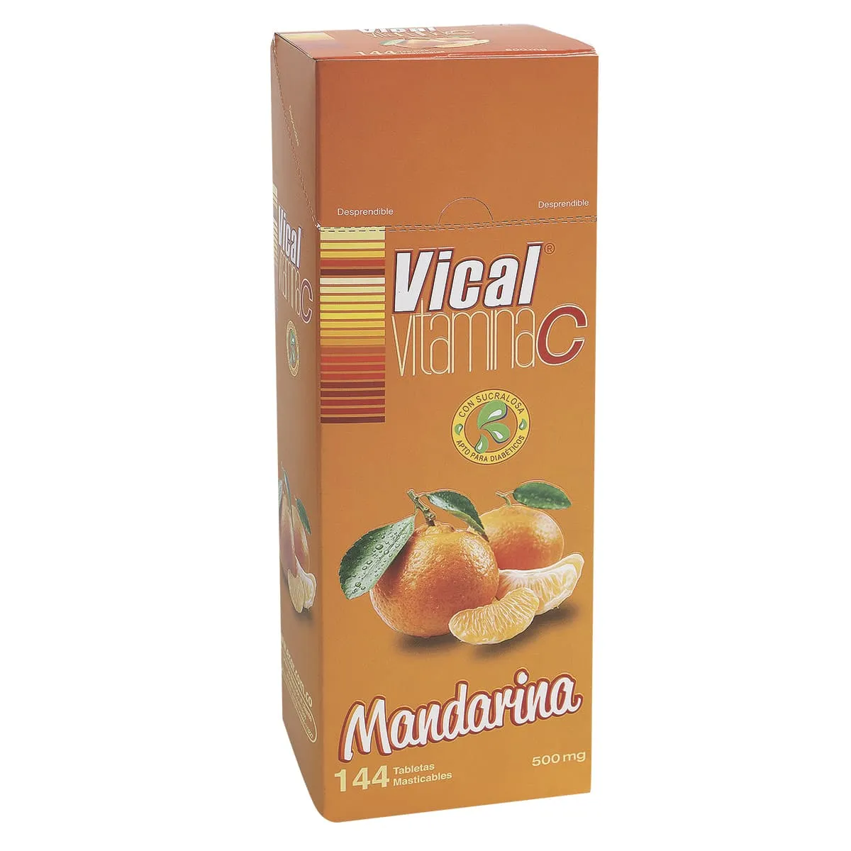 VITAMINA C 500 MG VICAL MANDARINA MASTICABLE 144 TAB
