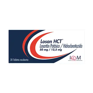 LOSAN HCT - LOSARTAN 50MG + HIDROCLOROTIAZIDA 12.5MG - ICOM