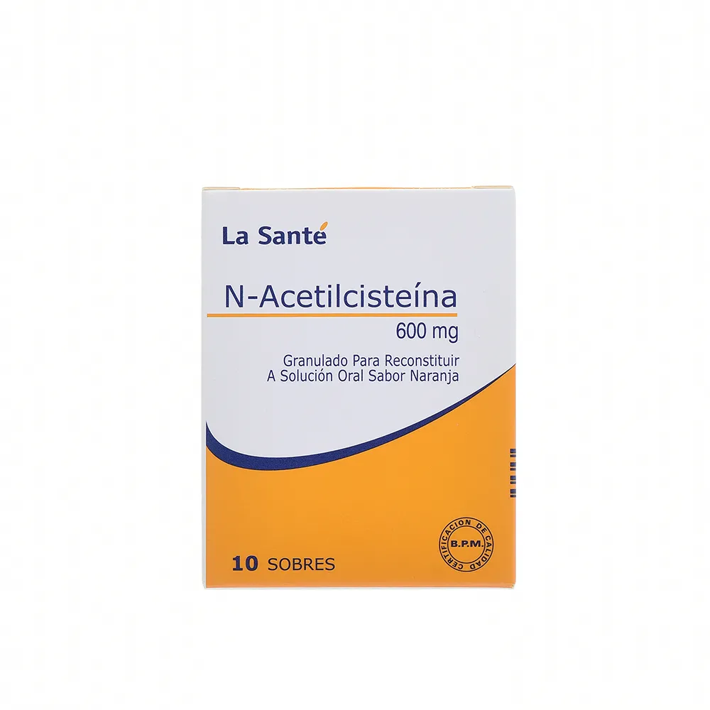 N-ACETILCISTEINA 600 MG SOBRE - LA SANTE