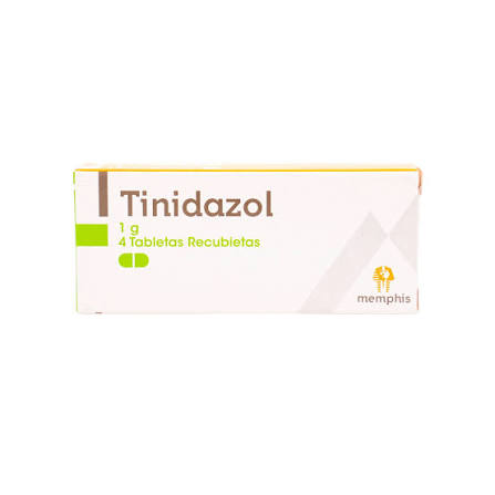 TINIDAZOL 1 GR 4 TABLETAS - MEMPHIS