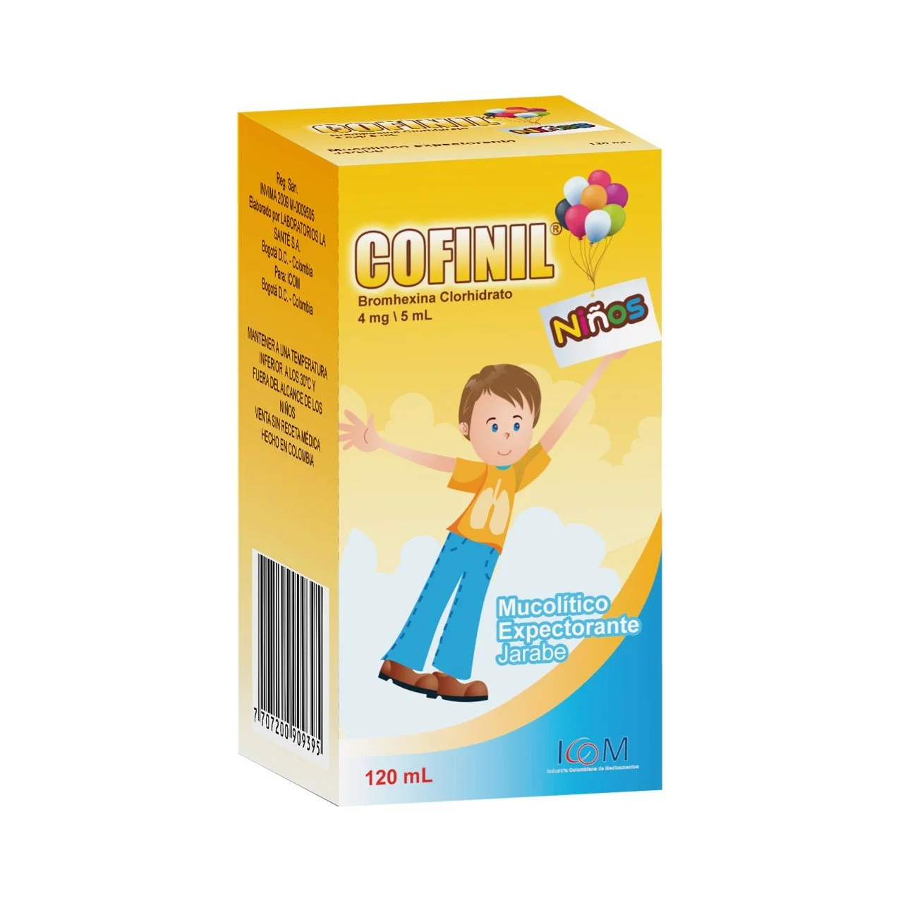 COFINIL 4MG NIÑOS JBE 120ML