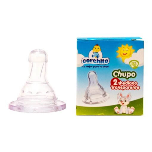 CHUPO CORCHITO MEDIANO TRANSPARENTE N° 2 X UNI