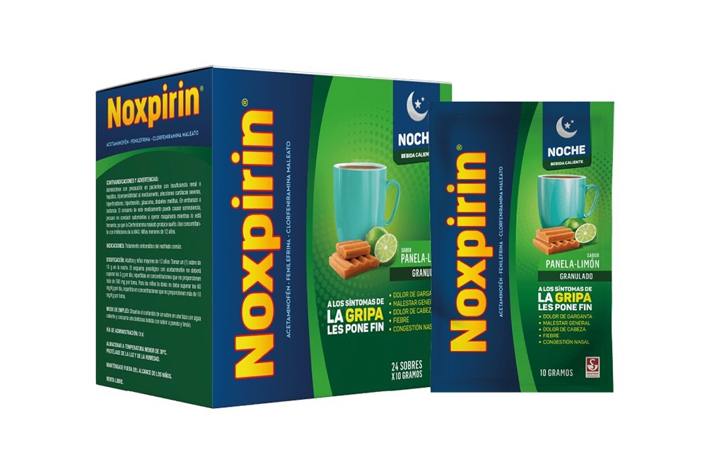 NOXPIRIN NOCHE PANELA LIMON SOB X 24 UNI