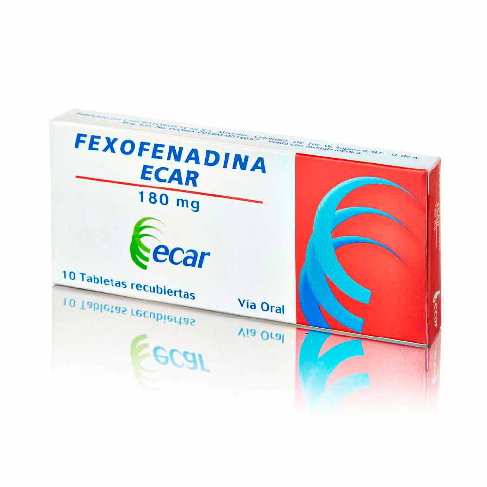 FEXOFENADINA TAB 180 mg 180 mg 2016M X CJAX10 - ECAR