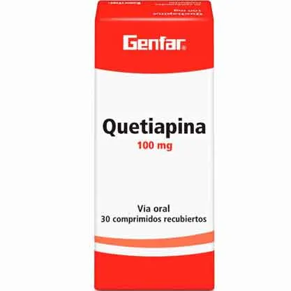 QUETIAPINA TAB 100 MG - GENFAR