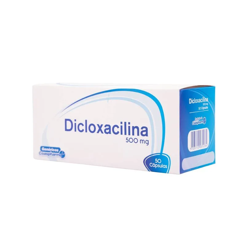 DICLOXACILINA 500 MG 50 CAPSULAS COA