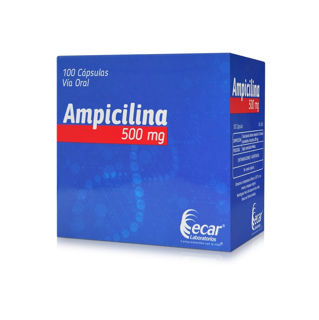 AMPICILINA 500 MG 100 CAPS EC