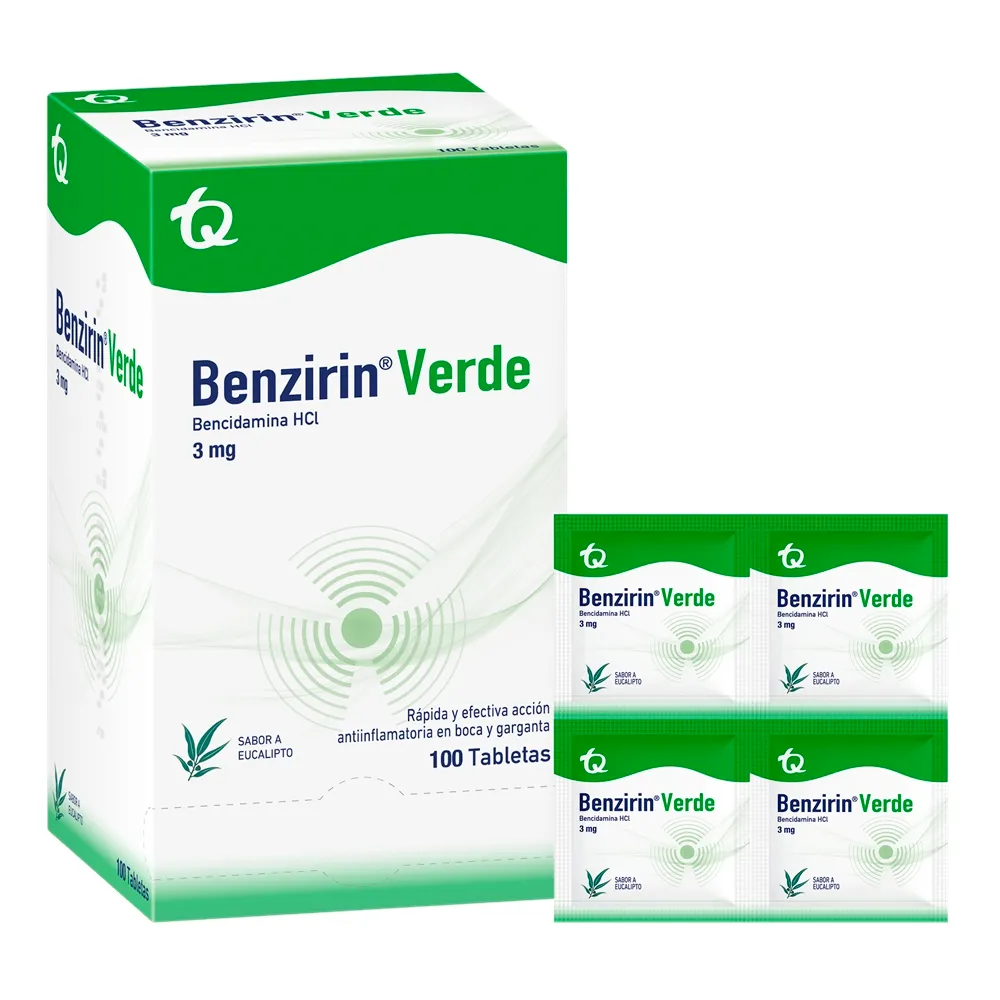 BENZIRIN VERDE EUCALIPTO TAB - TQ