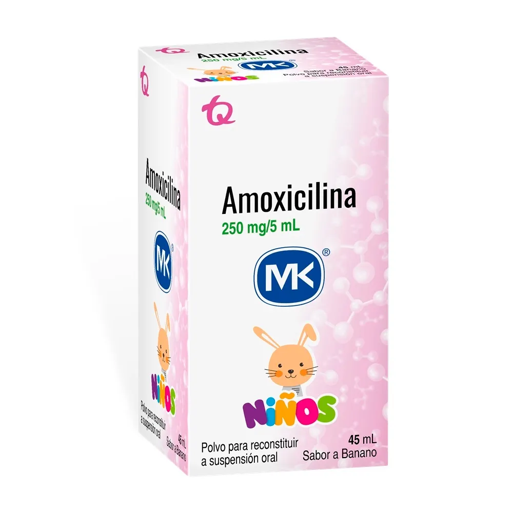 AMOXICILINA 250 MG SUSPENSION 45 ML MK