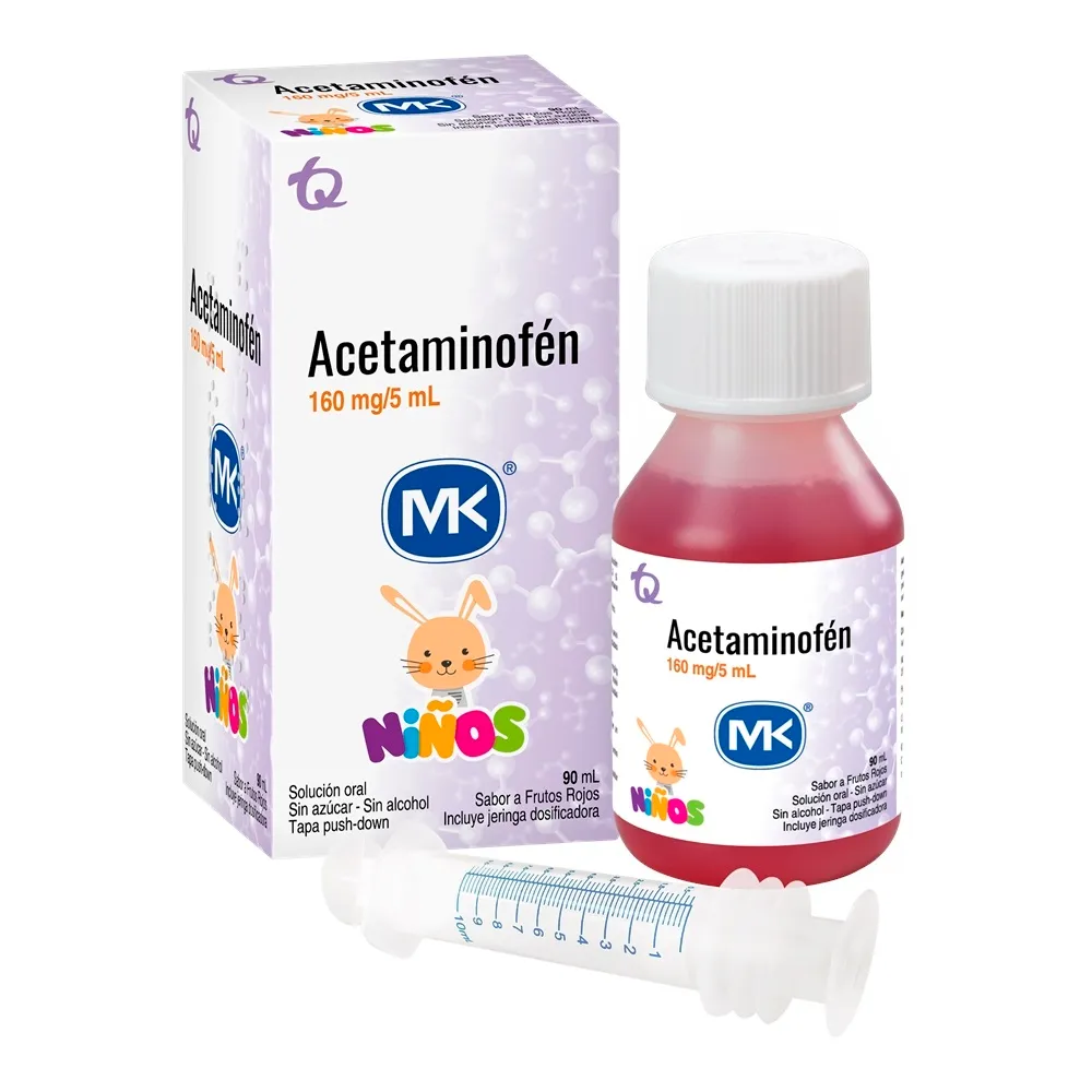 ACETAMINOFEN 160MG/5ML JARABE 90ML - MK