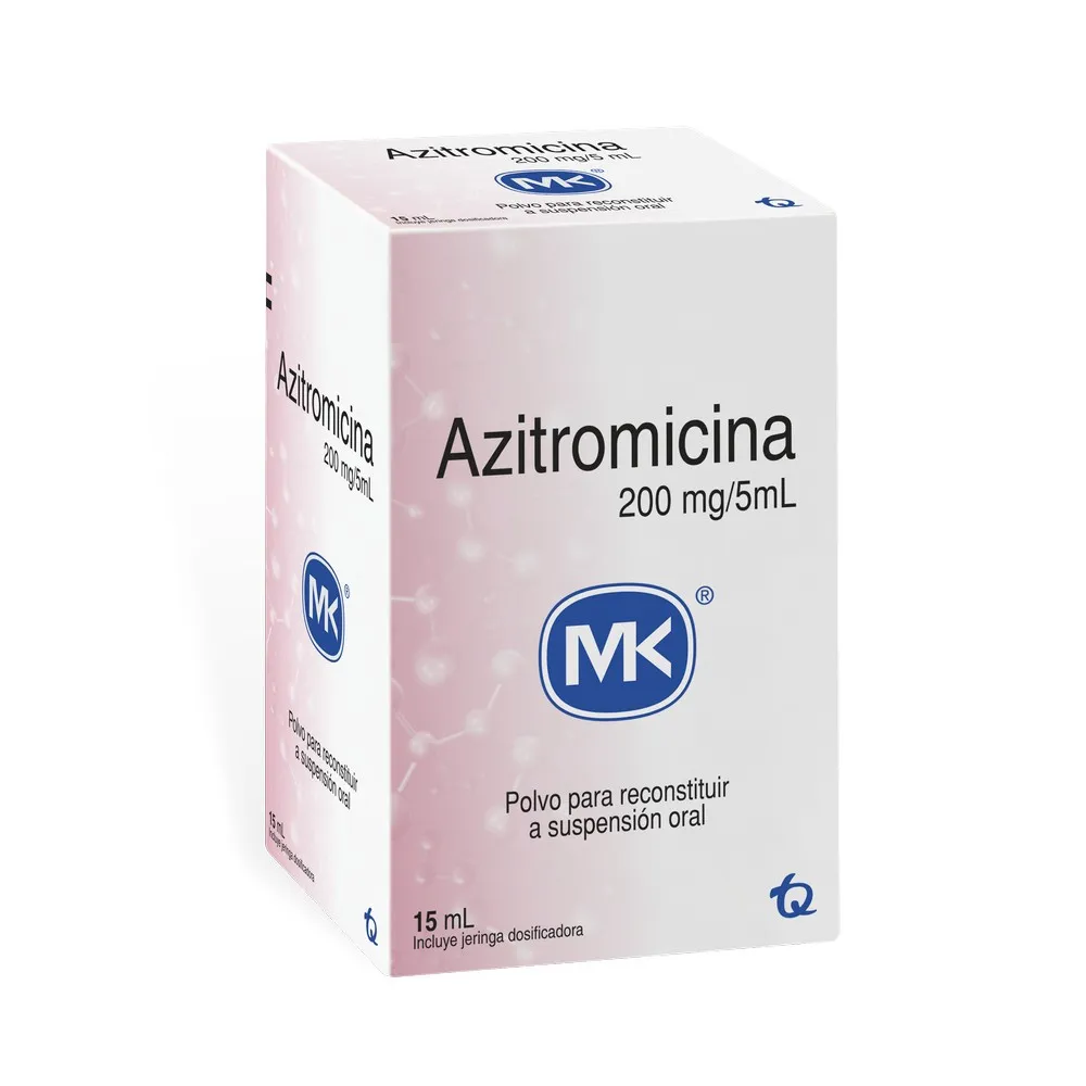 AZITROMICINA 200MG/5ML POLVO 15 ML - MK