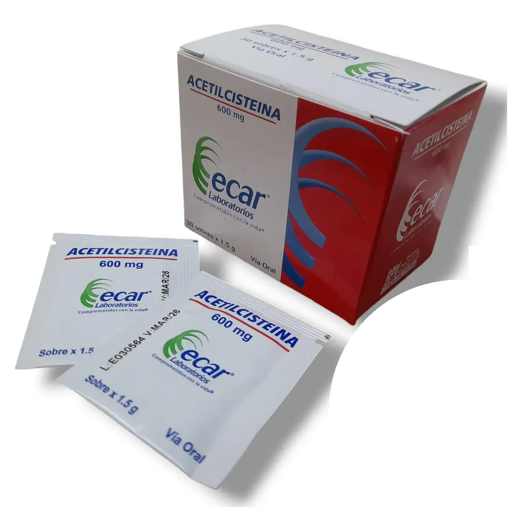 ACETILCISTEINA 600 MG SOBRE - ECAR