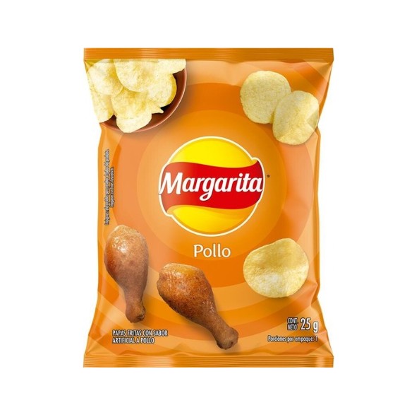 PAPAS MARGARITA POLLO 25G