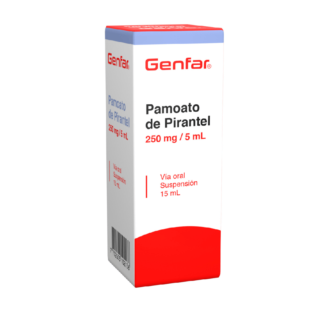 PAMOATO PIRANTEL SUSPENSION 15ML - GENFAR