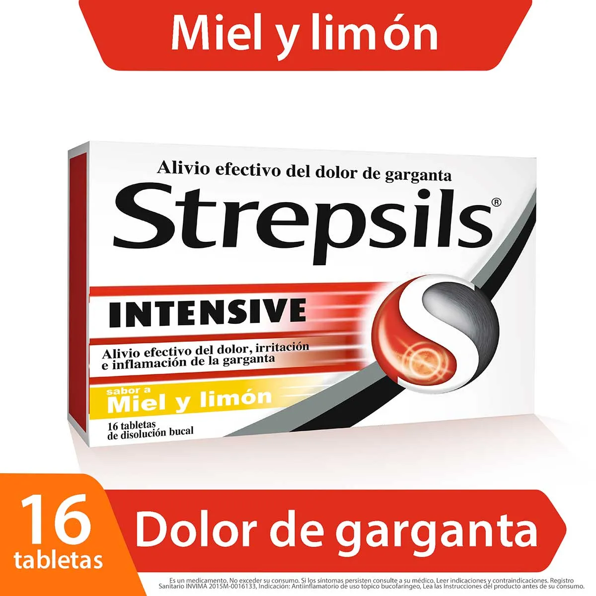STREPSILS INTENSIVE 8.75MG 16 TBS